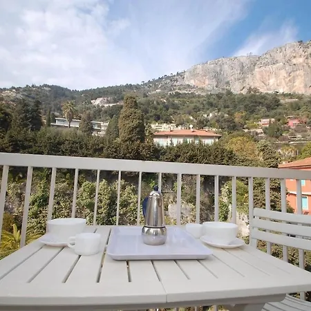 57vm - 2p Avec Vue Balcons Et Parking Lägenhet Menton